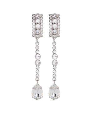 Alessandra Rich crystal-embellished drop earrings - Silver
