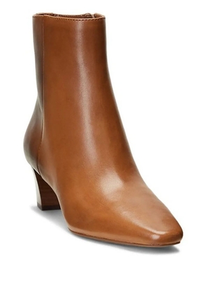 Lauren Ralph Lauren Willa leather zip-fastening boots - Brown