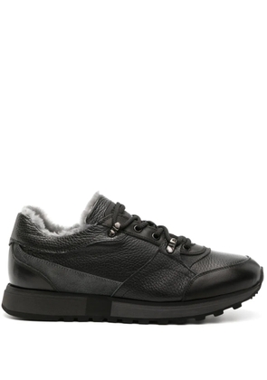 Casadei Ischia lace-up leather sneakers - Black