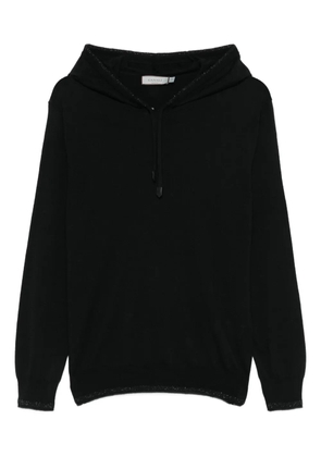 Canali sequin-embellished hoodie - Black