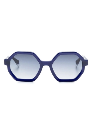 GIGI STUDIOS Shirley geometric-frame sunglasses - Blue