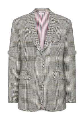 Thom Browne Hunting tweed armband blazer - Black