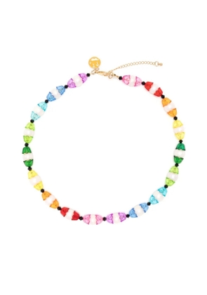 A Sinner in Pearls rainbow pearl bead necklace - Multicolour