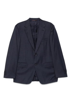 Canali checked two-button suit - Blue
