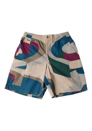 BY PARRA The Wall abstract-print cargo shorts - Neutrals