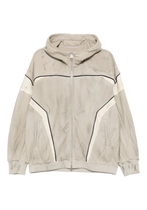 CROQUIS dirty-wash designed hoodie - Neutrals