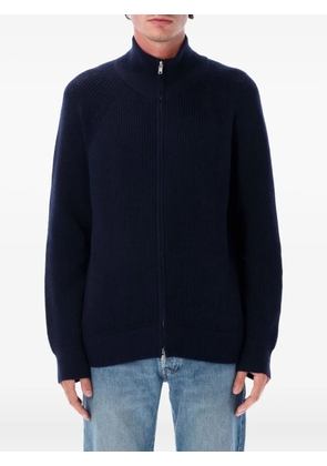 MARANT zip-up high-neck knitted cardigan - Blue