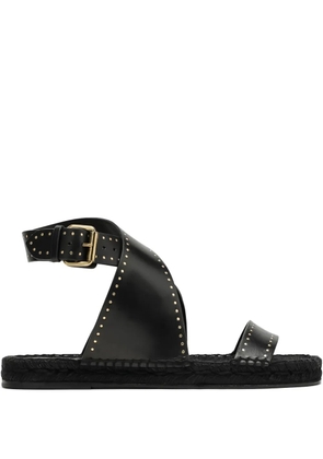 ISABEL MARANT studded cross-strap sandals - Black
