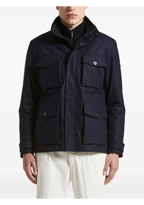 Peserico flap-pocket field jacket - Blue