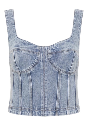 Rebecca Vallance denim corset top - Blue
