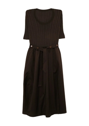 LESS panelled dress - Brown
