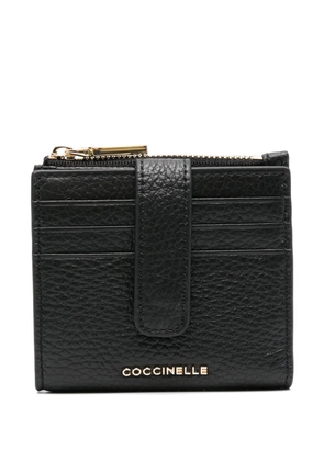 Coccinelle small Metallic Soft wallet - Black