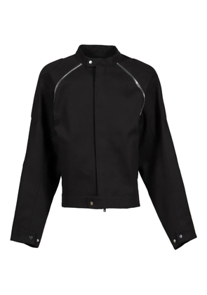 HELIOT EMIL Equinox zip-detail bomber jacket - Black