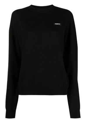 Coperni logo-print long-sleeve jumper - Black