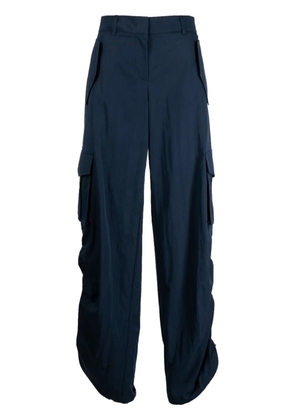 System drawstring wide-leg trousers - Blue