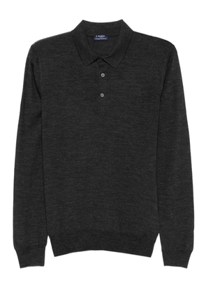 Barba long-sleeve polo shirt - Grey