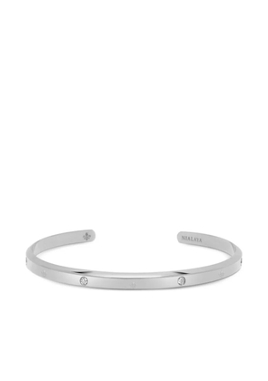 Nialaya Jewelry Fleur De Lis open cuff - Silver