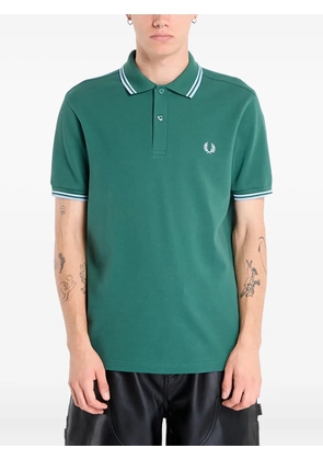 Fred Perry logo-embroidered polo shirt - Green