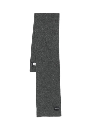 Marc O'Polo logo-patch scarf - Grey