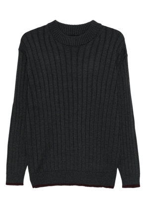 GR10K ribbed crew-neck sweater - Grey