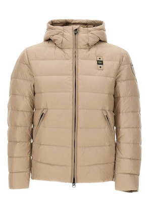 Blauer striped hooded down jacket - Neutrals
