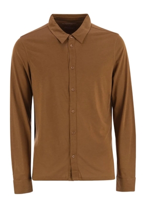 Majestic Filatures long-sleeved button shirt - Brown