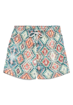 TOOCO graphic-print swim shorts - Green