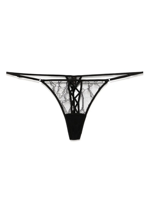 Kiki de Montparnasse Precieuse thong - Black