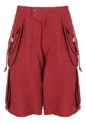 Amir Slama cargo bermuda shorts - Red