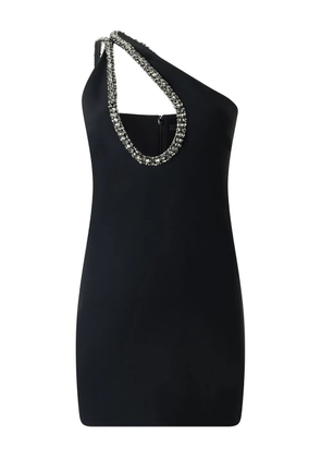 Roberto Cavalli mini one-shoulder embellished dress - Black