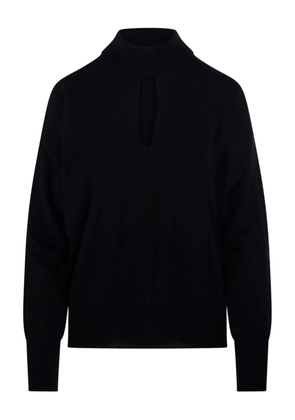 Roberto Collina keyhole high-neck sweater - Black