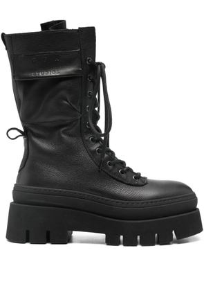 Copenhagen lace-up ankle-length combat boots - Black