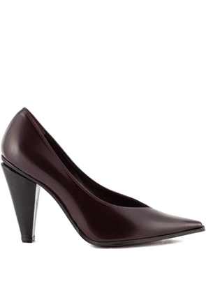 Roberto Festa 80mm pointed-toe cone-heel pumps - Red