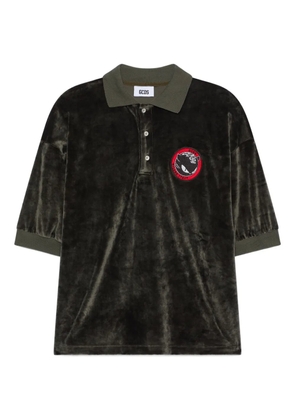 GCDS logo-patch polo shirt - Green