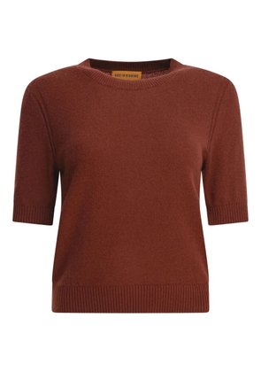 Guest In Residence cashmere T-shirt - Brown