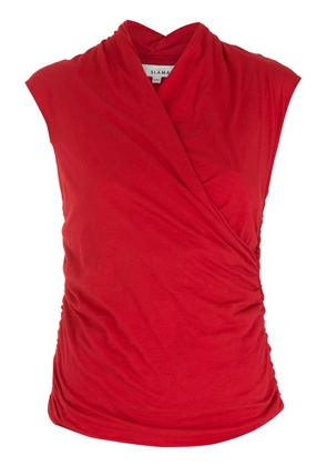Amir Slama draped blouse - Red