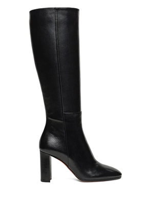 Santoni 85mm leather high-heel boots - Black