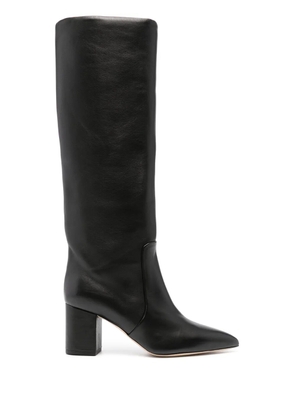 Paris Texas Anja 70mm leather boots - Black