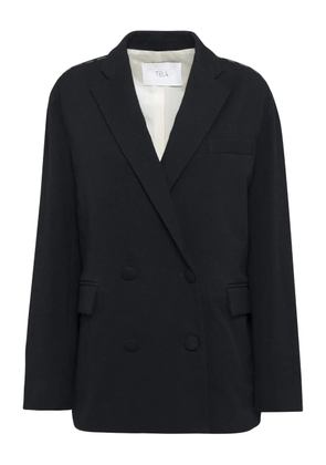 Tela double-breasted jacket - Black