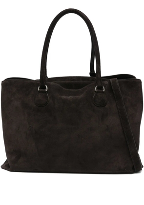 Osoi shell large tote bag - Brown