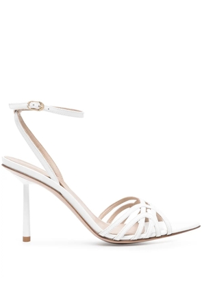 Le Silla Bella 120mm leather sandals - White