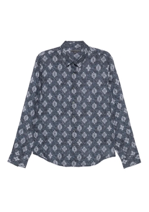 John Varvatos patterned shirt - Blue