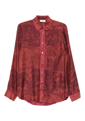 Pierre-Louis Mascia print pocket shirt - Red