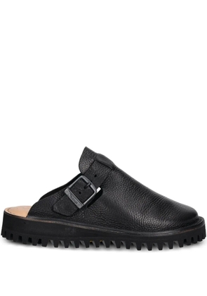 Fracap buckle-fastening leather mules - Black