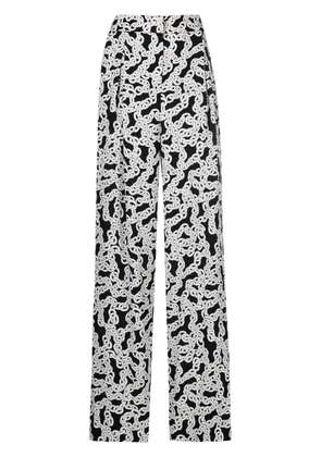 DVF Diane von Furstenberg Brooklyn straight-leg trousers - Black