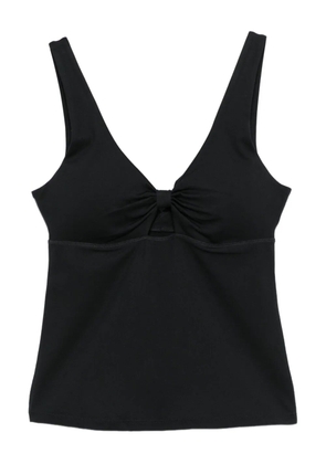 Girlfriend Collective Meredith bow tank top - Black