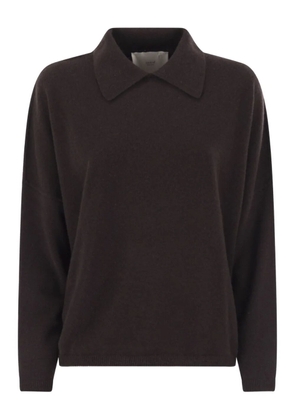 Vanisè polo-neck sweater - Brown