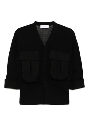 Toga button-up cardigan - Black