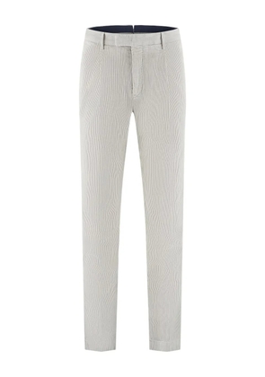 PT Torino pinstripe straight-leg trousers - White