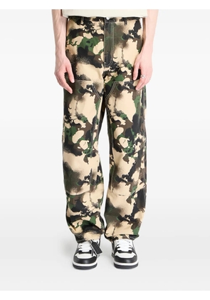 A BATHING APE® camouflage-pattern cotton trousers - Green